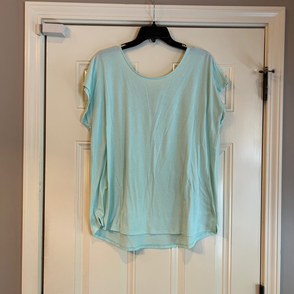 ZELOS Aqua Women's Short Sleeve Top